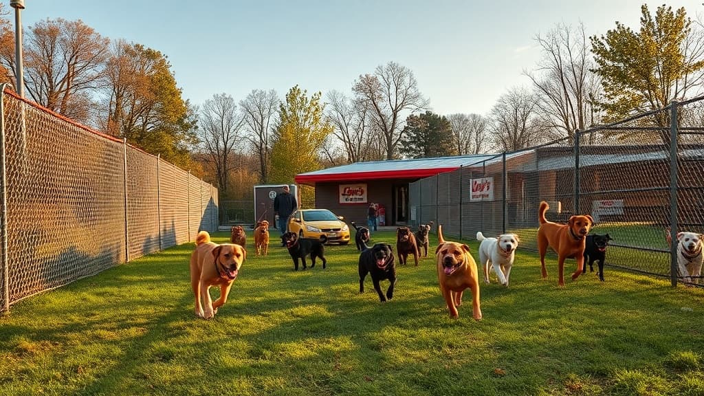Love's Travel Stop dog park in Sparta, KY