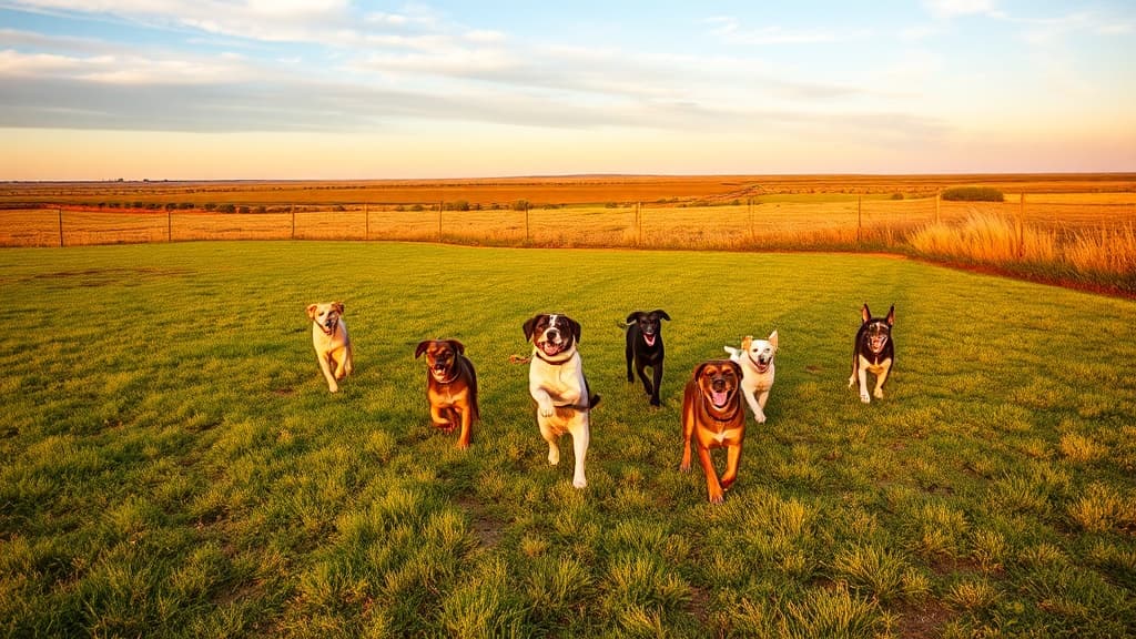 Dog Park at Allsup's Kiowa dog park in Kiowa, OK