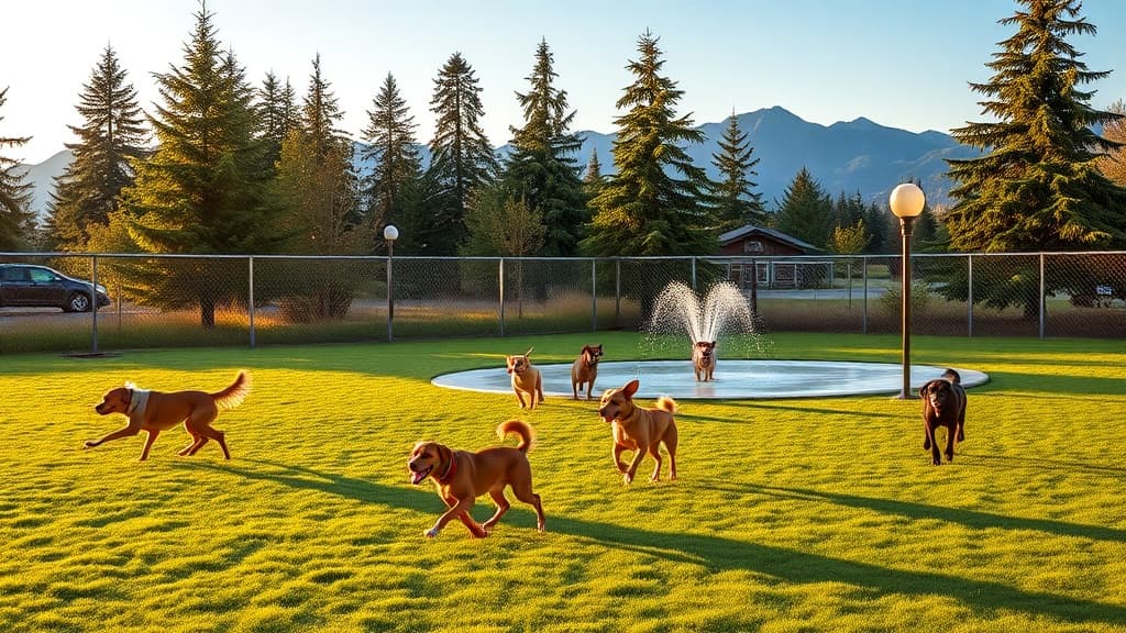 Rotary Bark Park dog park in Gig Harbor, WA