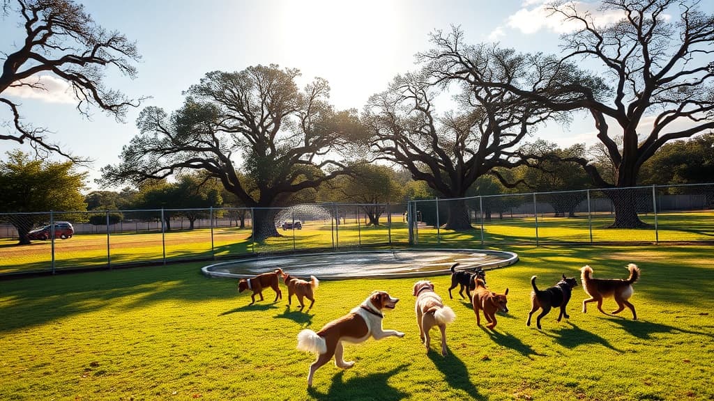 Yard Bar dog park in Austin, TX