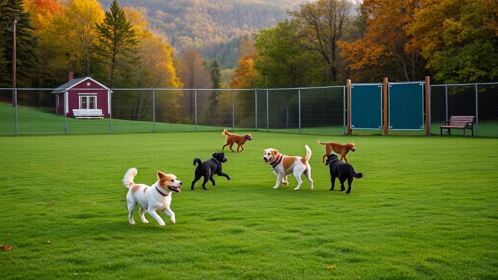 Love's Travel Stop dog park in Mifflinville, PA