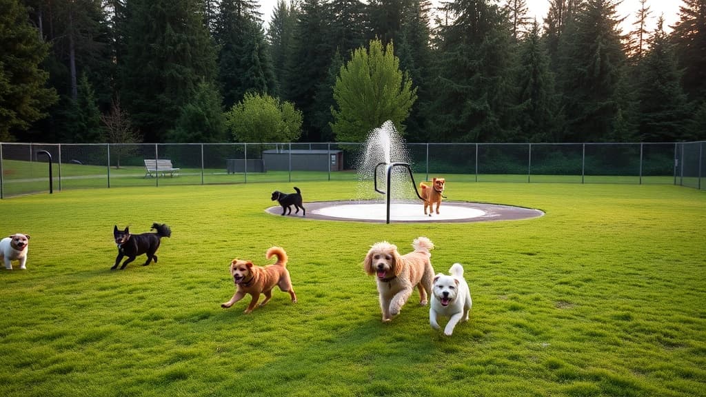 Dog Park at Summerlake Park dog park in Tigard, OR