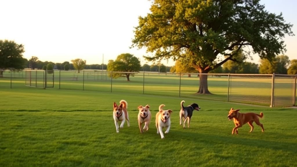 Love's Travel Stop dog park in Hampshire, IL