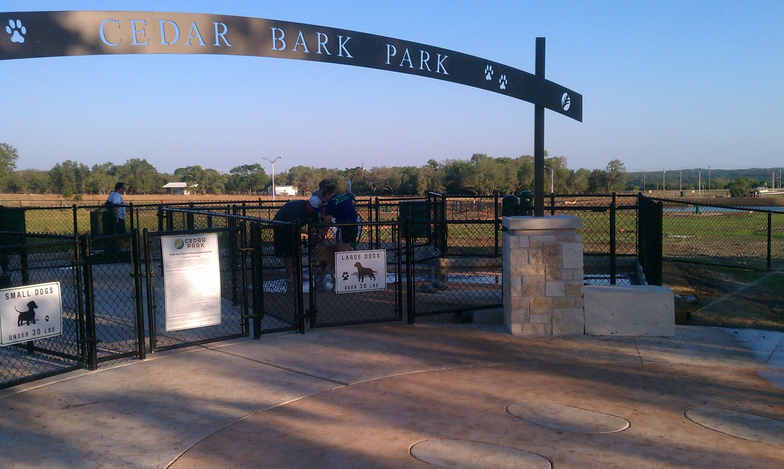 Cedar Bark Park dog park in Cedar Park, TX