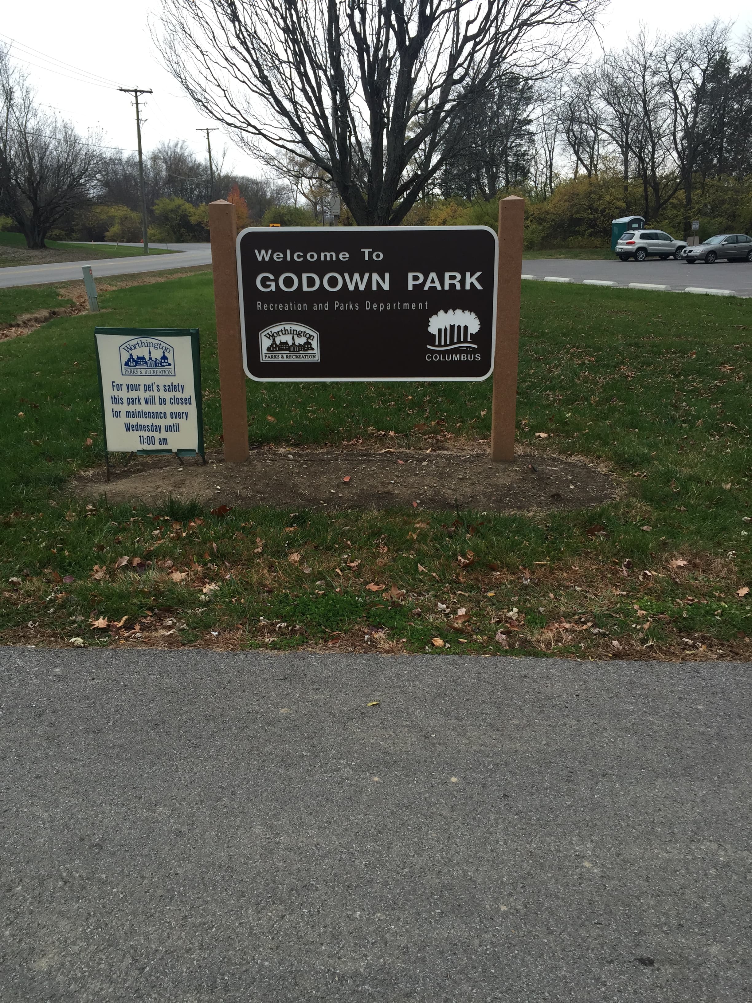 Godown Park dog park in Columbus, OH