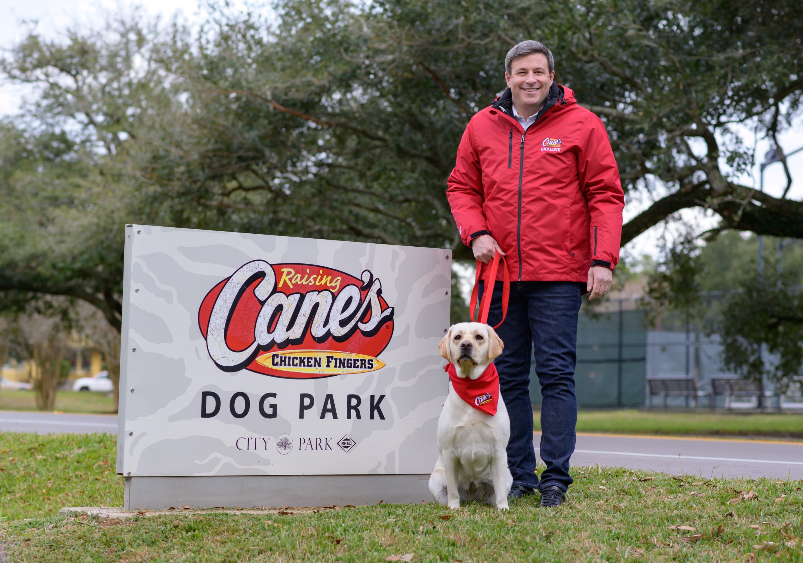 Raising Cane's Dog Park at City-Brooks Community Park dog park in Baton Rouge, LA